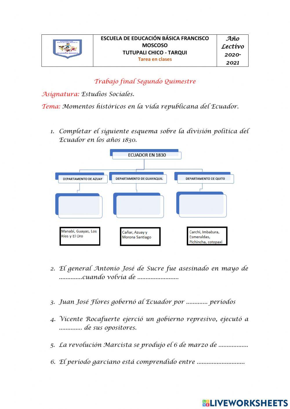 Proyecto 2do quimestre