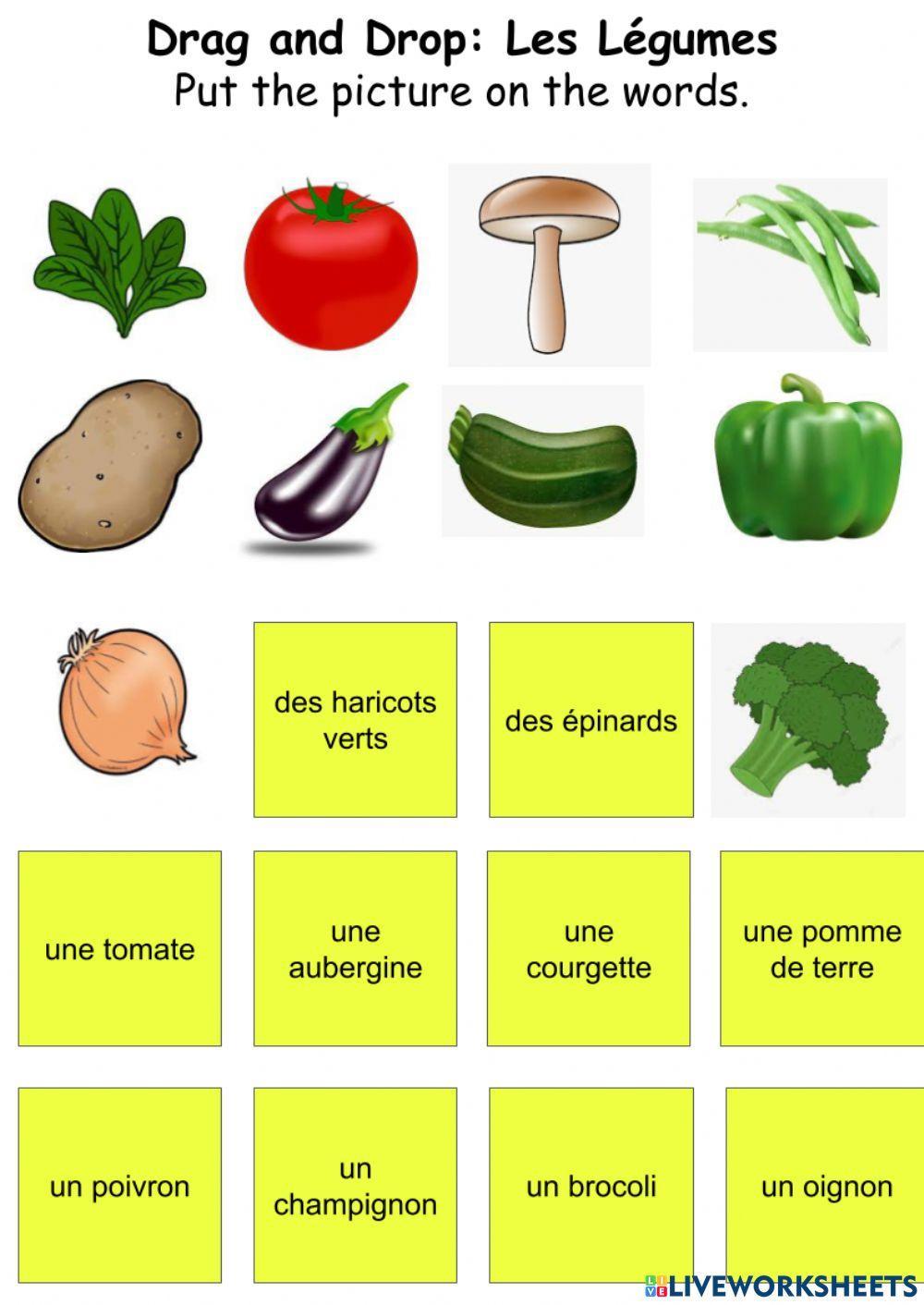Les Légumes-Drag and Drop