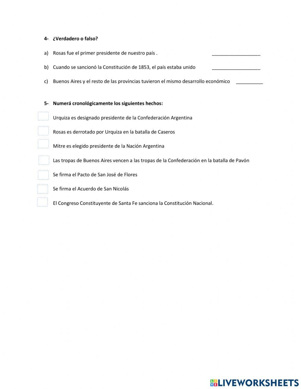 Conflictos y acuerdos para organizar el país