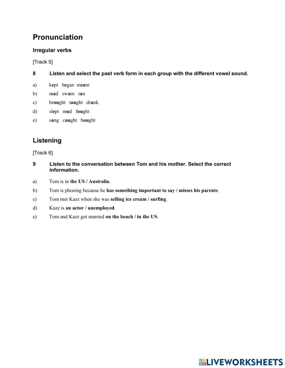 IOE PRE INTERMEDIATE - Unit 3