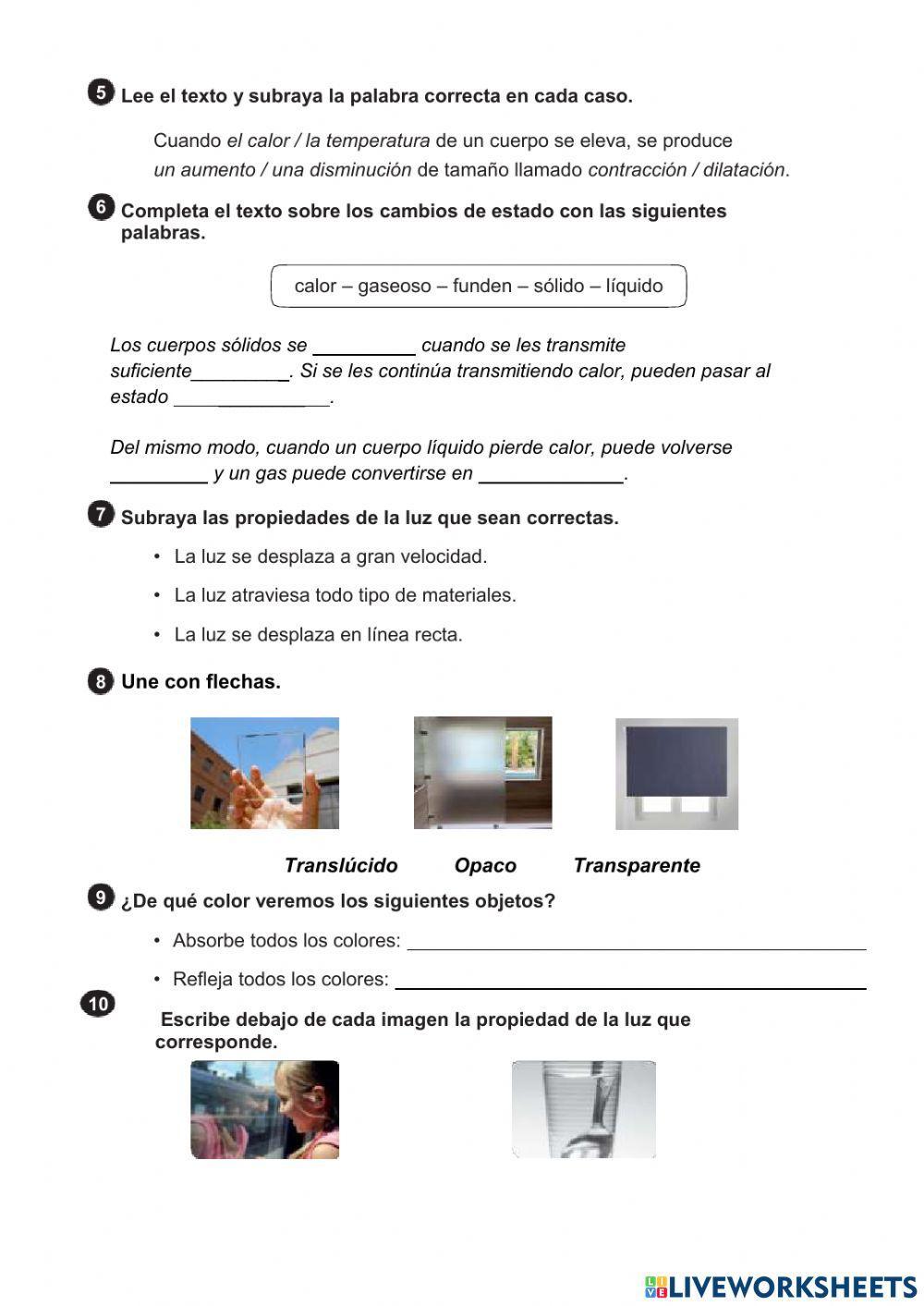 Materia y energia 4º