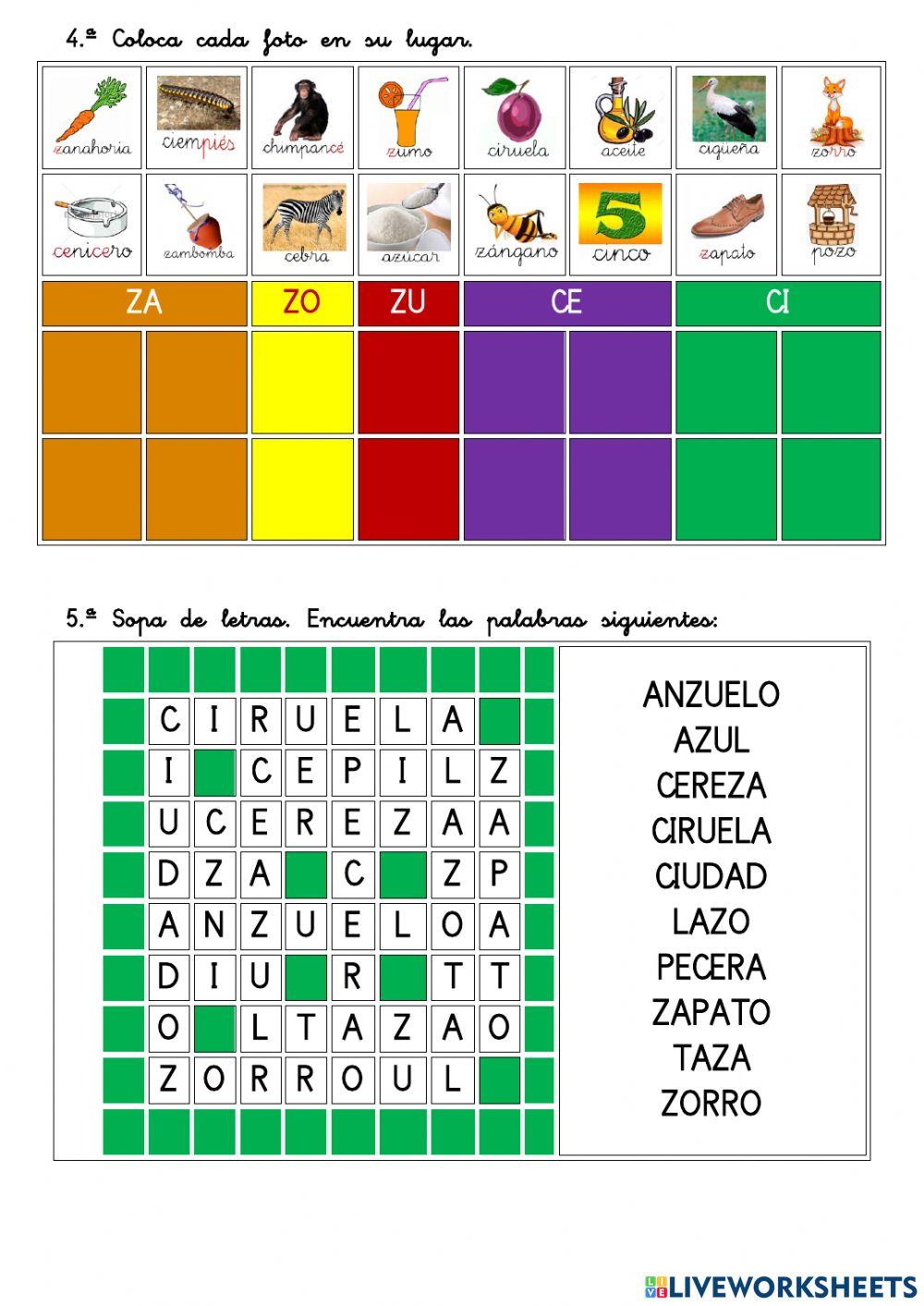 03 ORTOGRAFÍA za, zo, zu, ce, ci