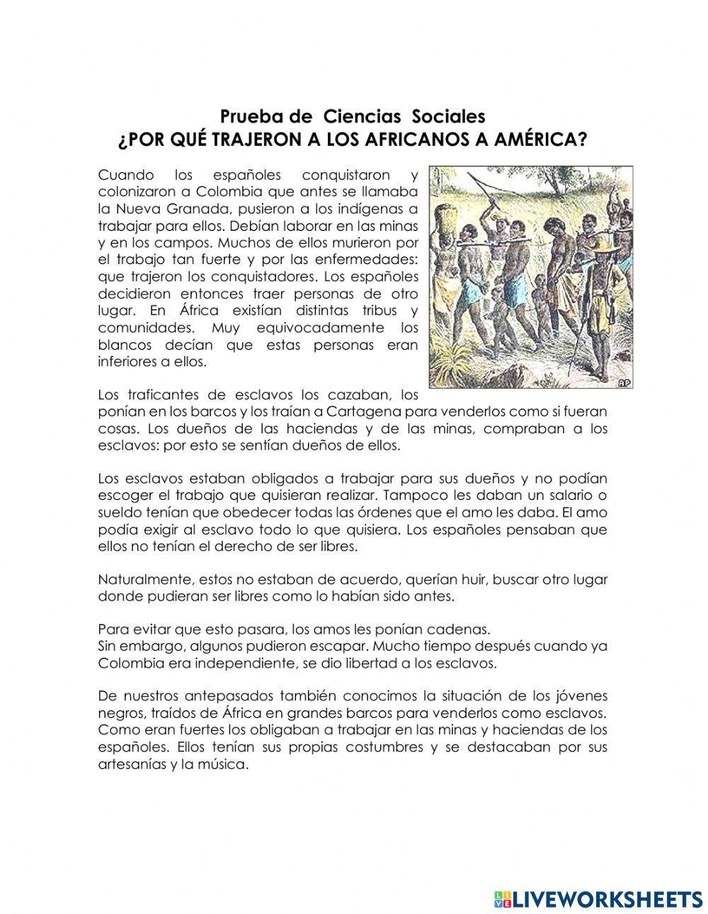Lectura de sociales Lectura de sociales