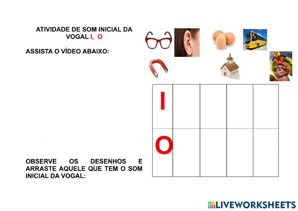 Som inicial vogal I e O