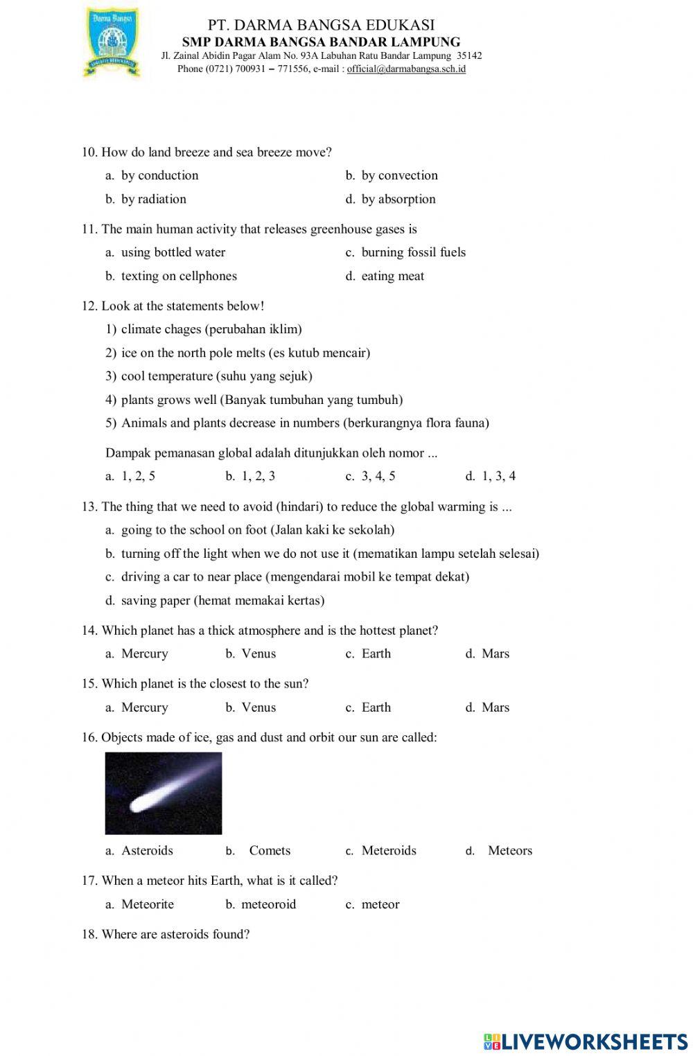 Final Test Physics 7