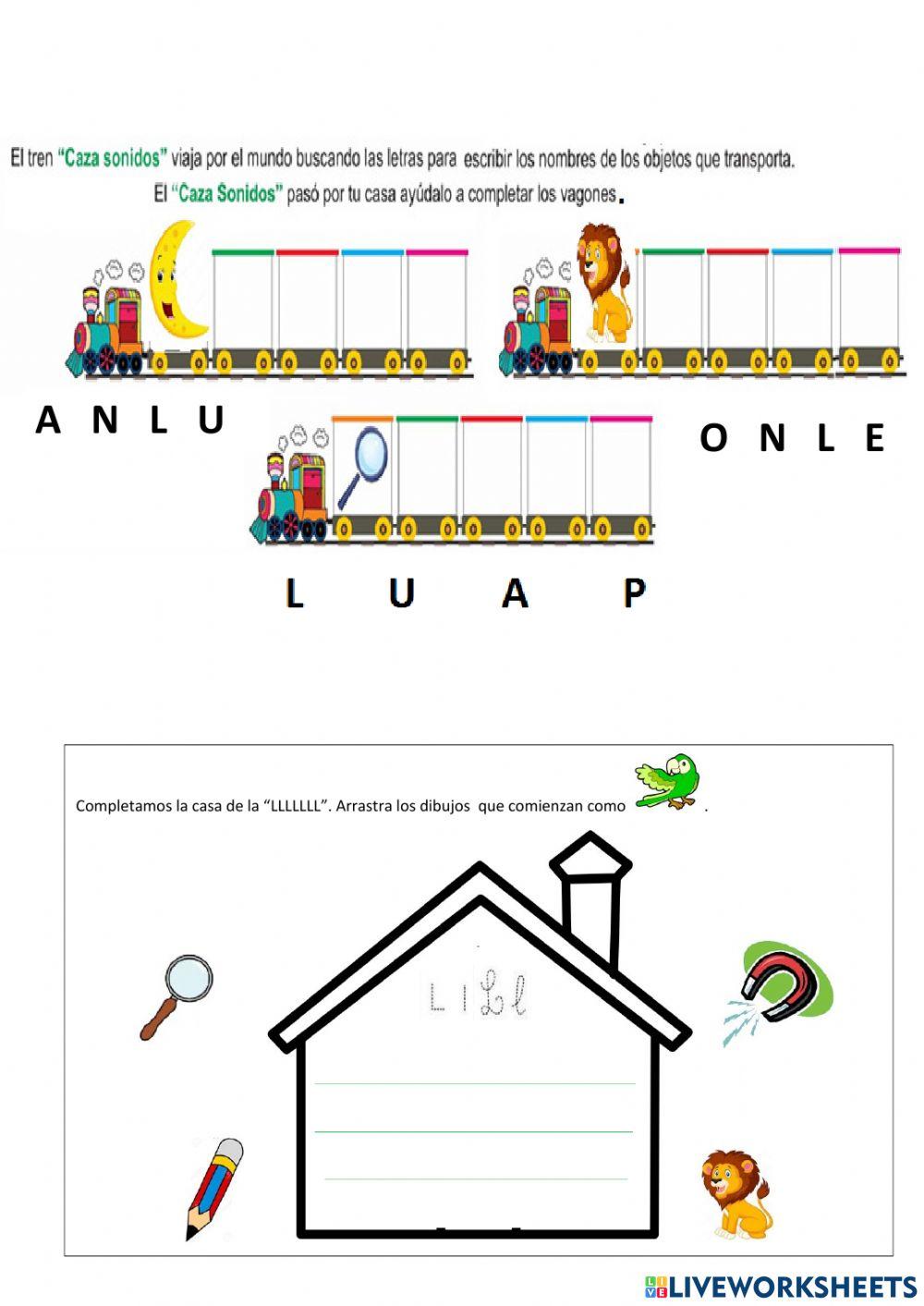 Armar palabras con l