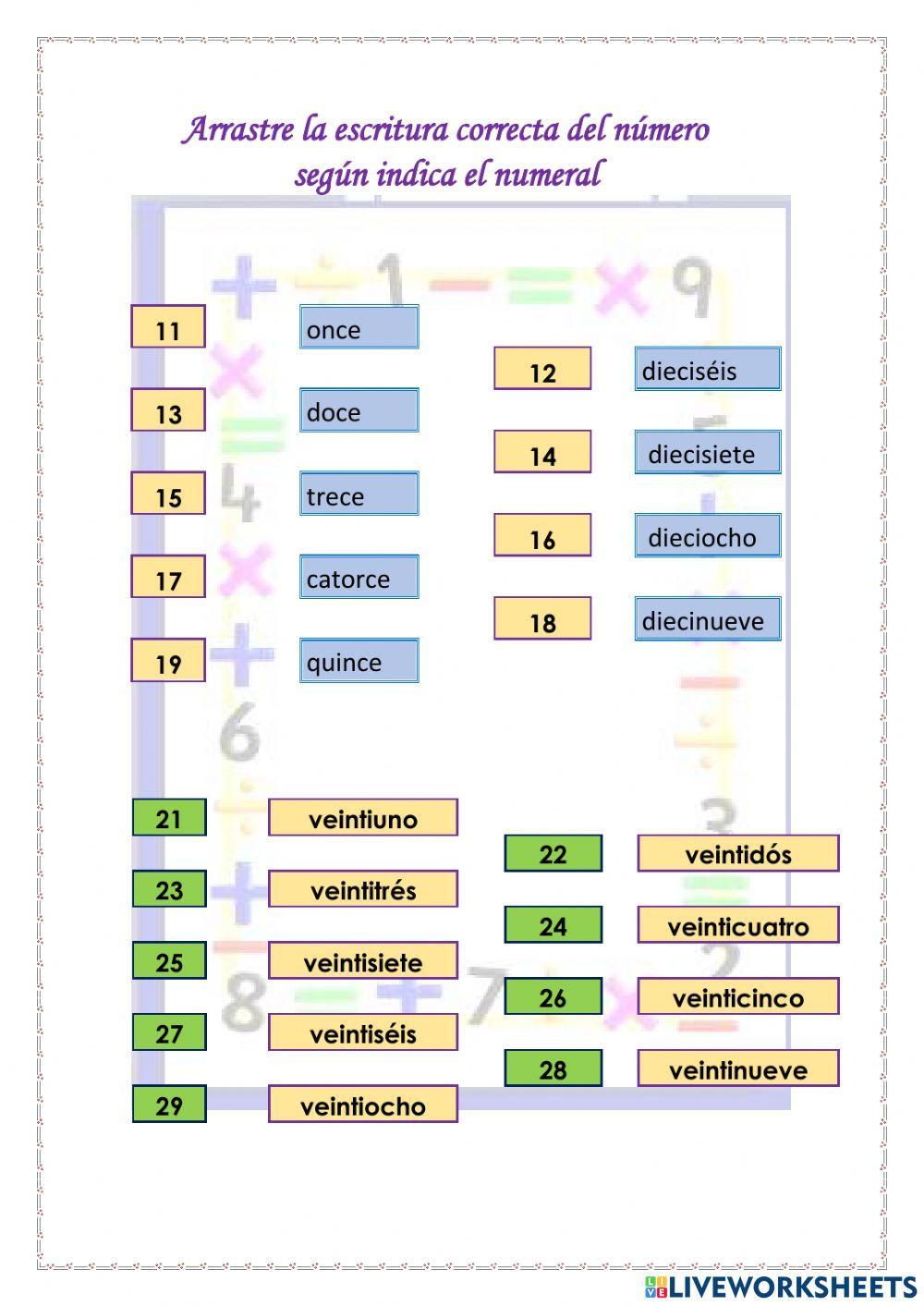 Escritura de cantidades