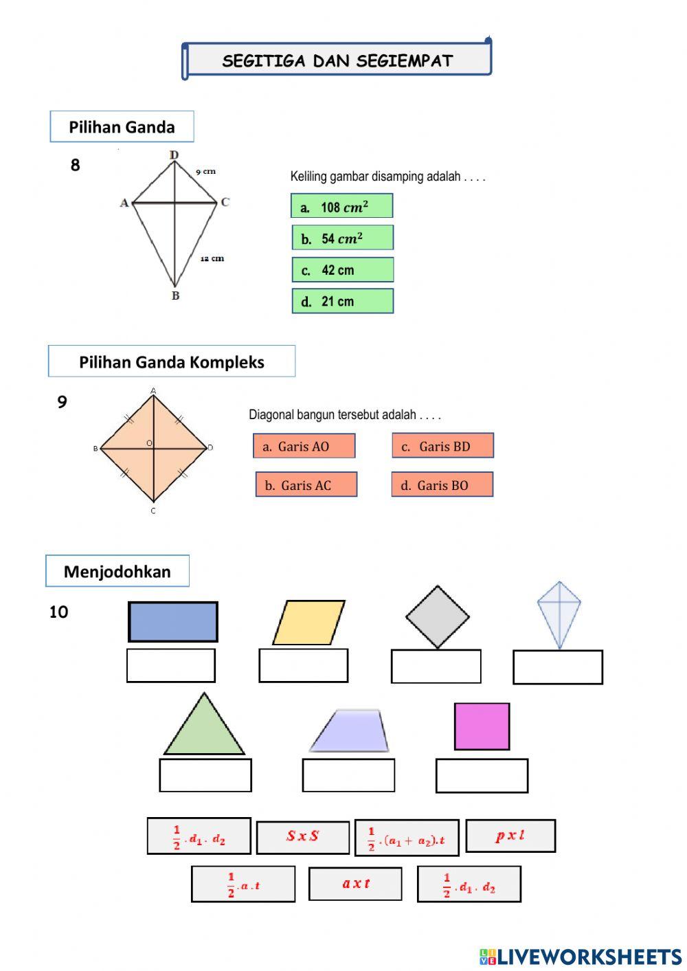 Penilaian Akhir Semester Matematika Genap T.P 2020-2021