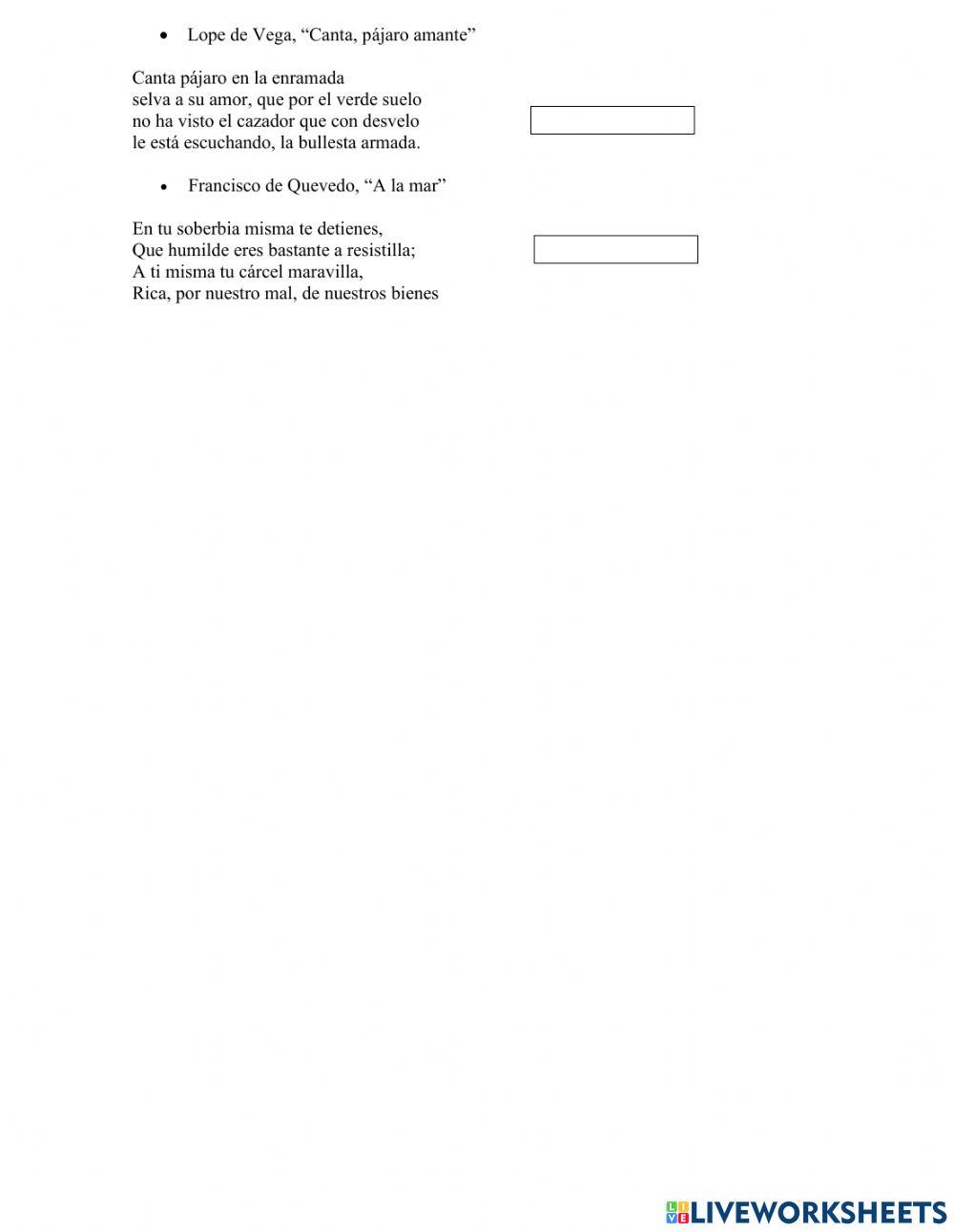 Poesía y rimas asonantes