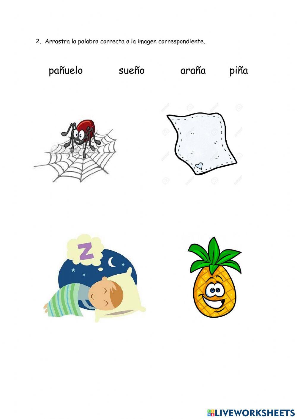 Actividad en clase letra ñ