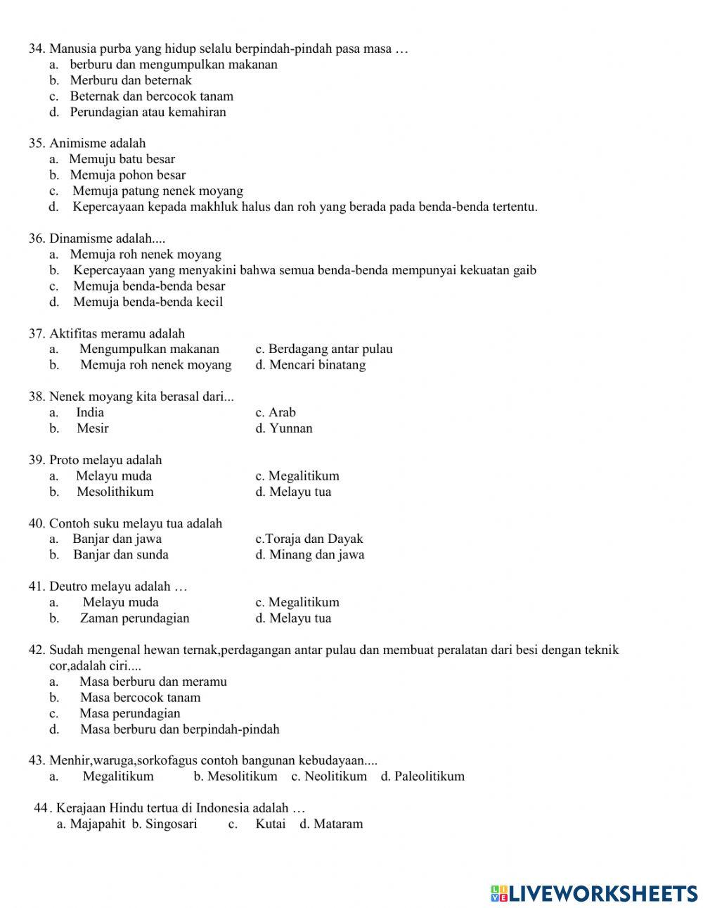 PAT IPS SMPN 8 Satap Satui 2020-2021 Kelas VII