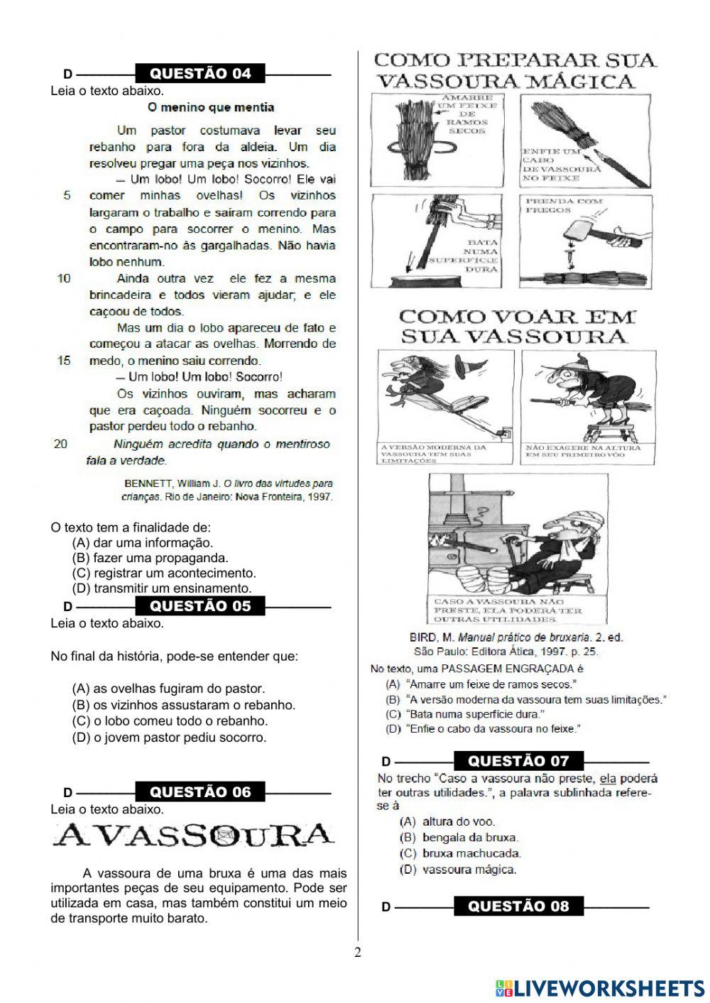 Atividade Diagnóstica