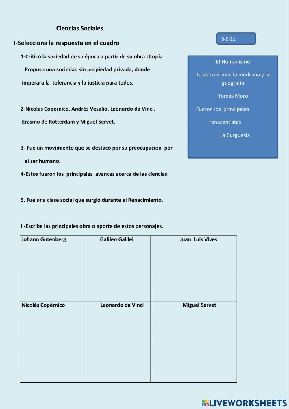 Demuestra que sabes.