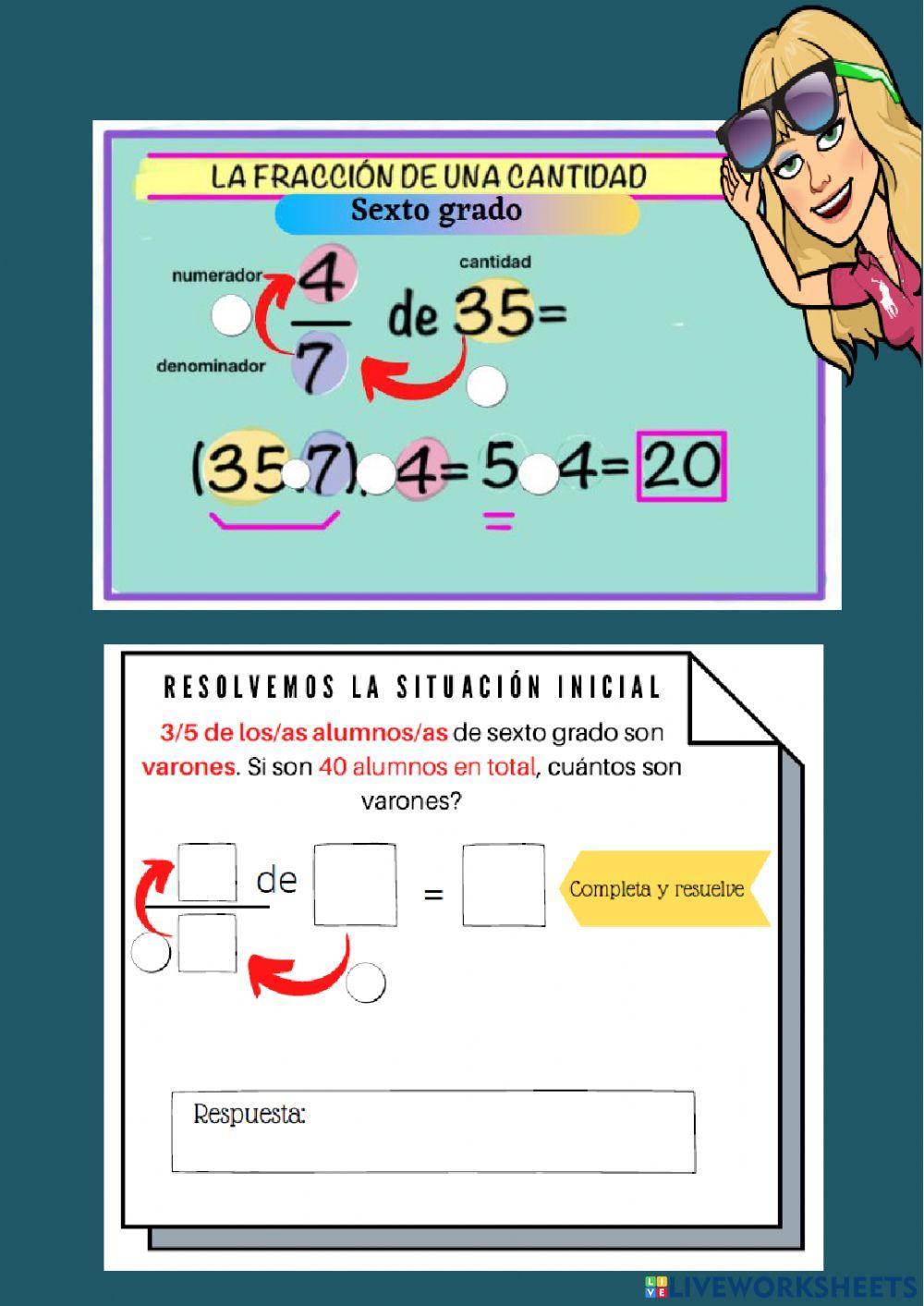 Fracción de un número natural