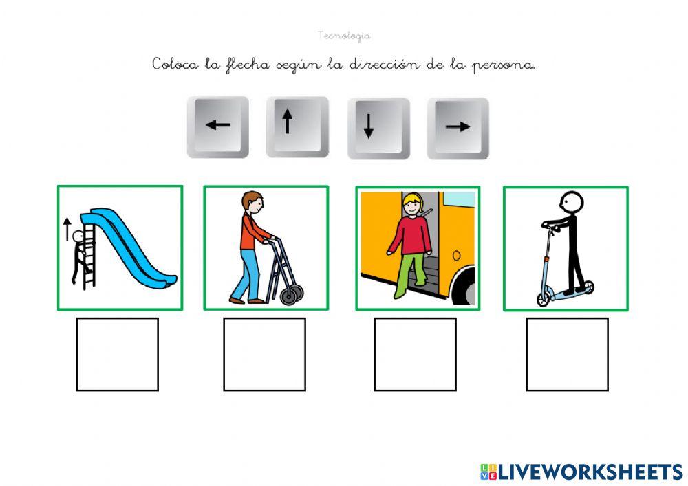 Las flechas del teclado