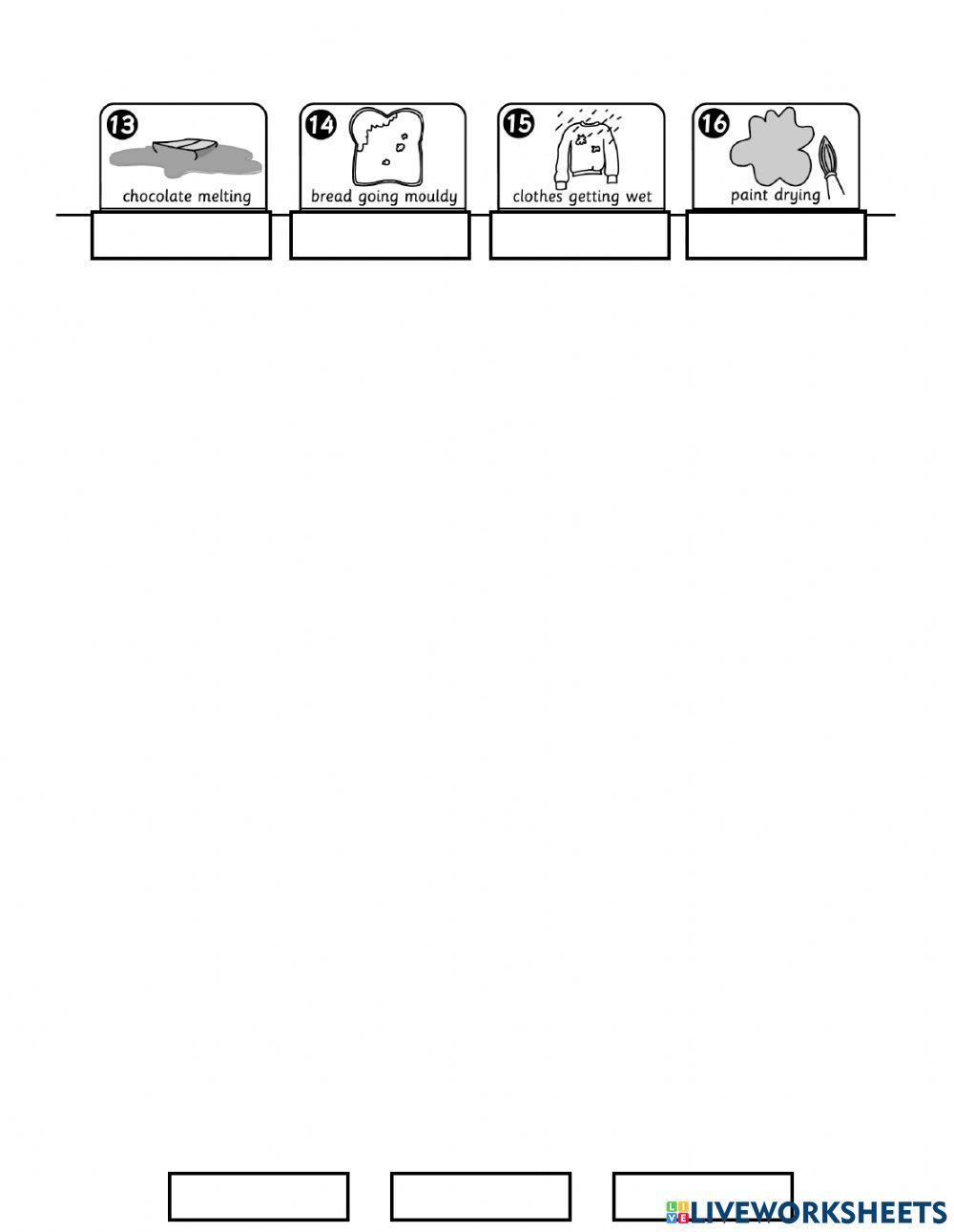 Year 5 Reversible and Irreversible Changes