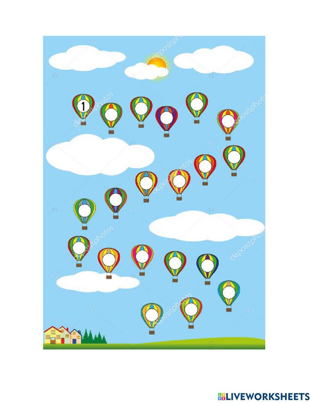 Los numeros del 1 al 20