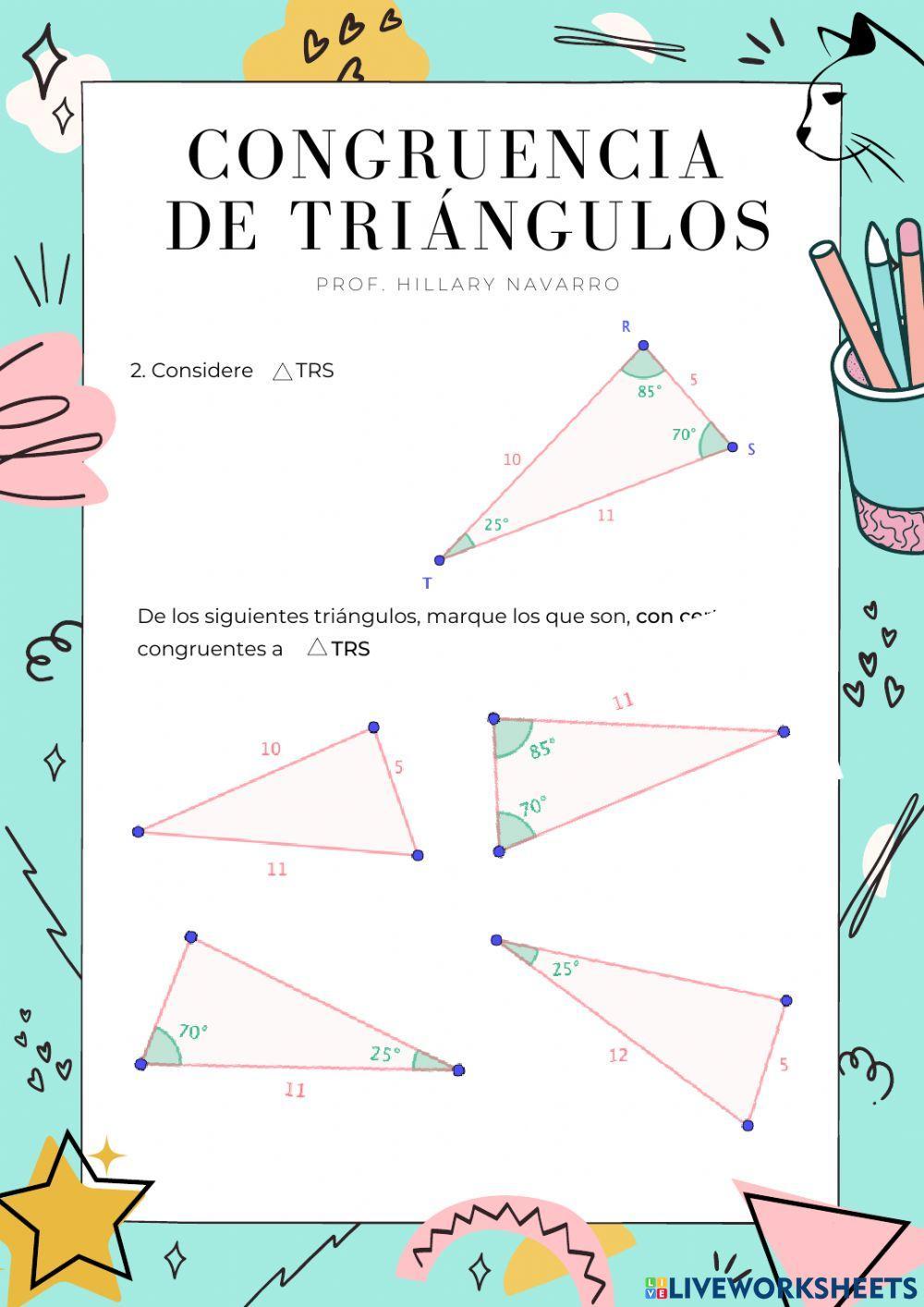 Congruencia de triángulos