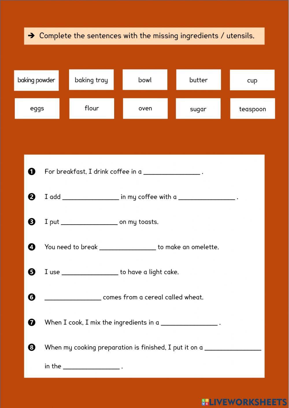 How to make cookies - ingredients and utensils