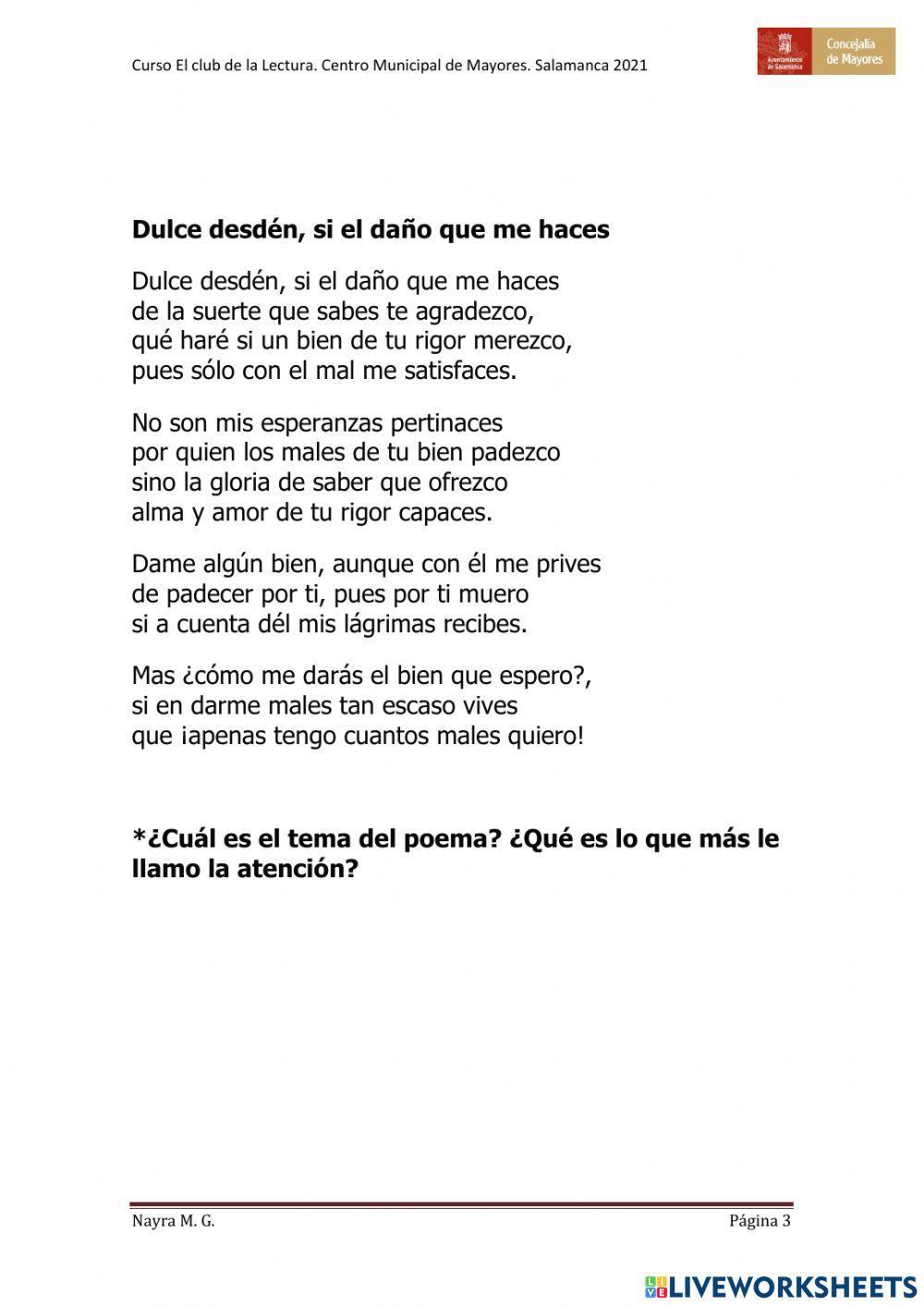 5 Poemas de Lope de Vega