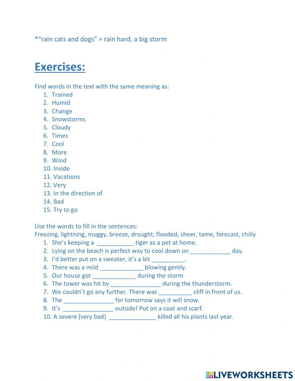 Weather in the Desert