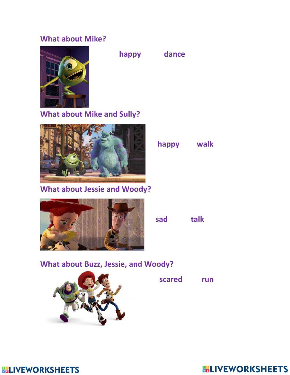 Inside Out. Emotions and Present Continuous