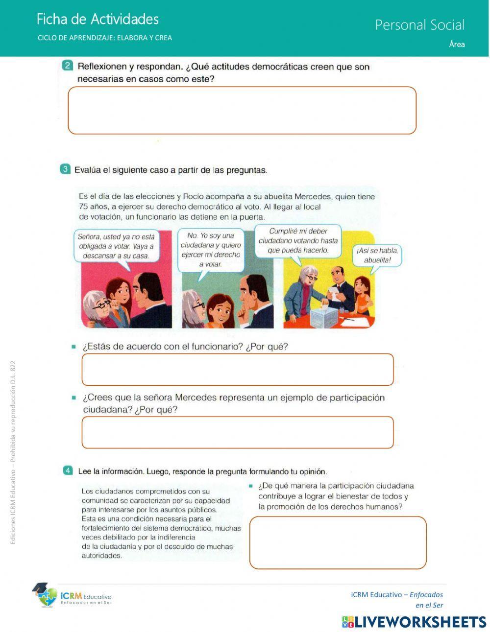 La participación ciudadana.