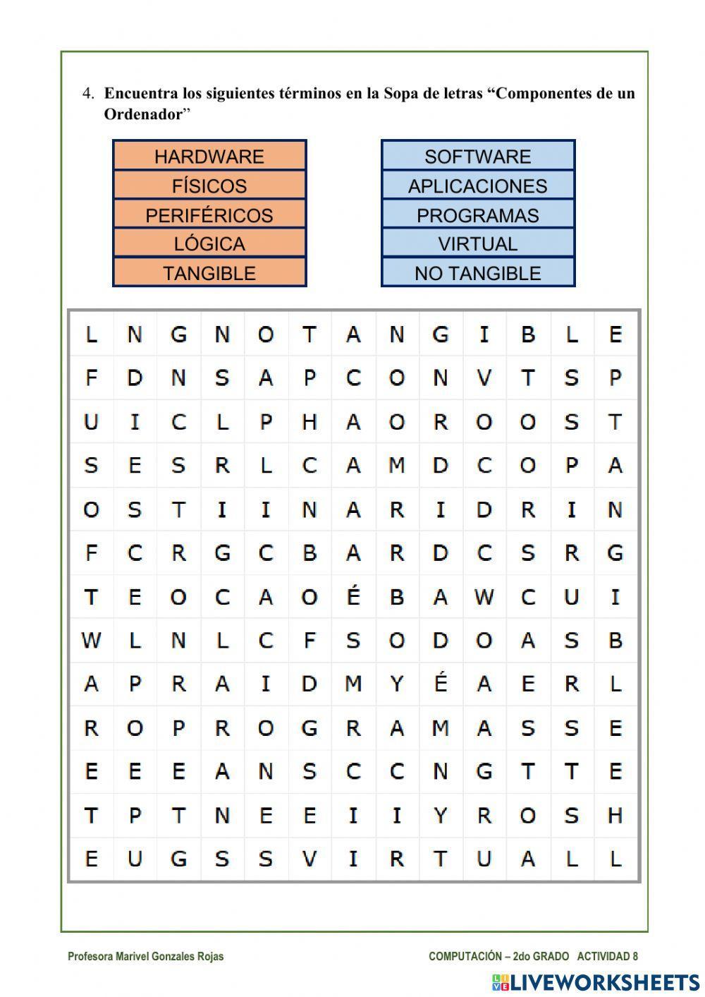 Actividad 9. Componentes de un Ordenador