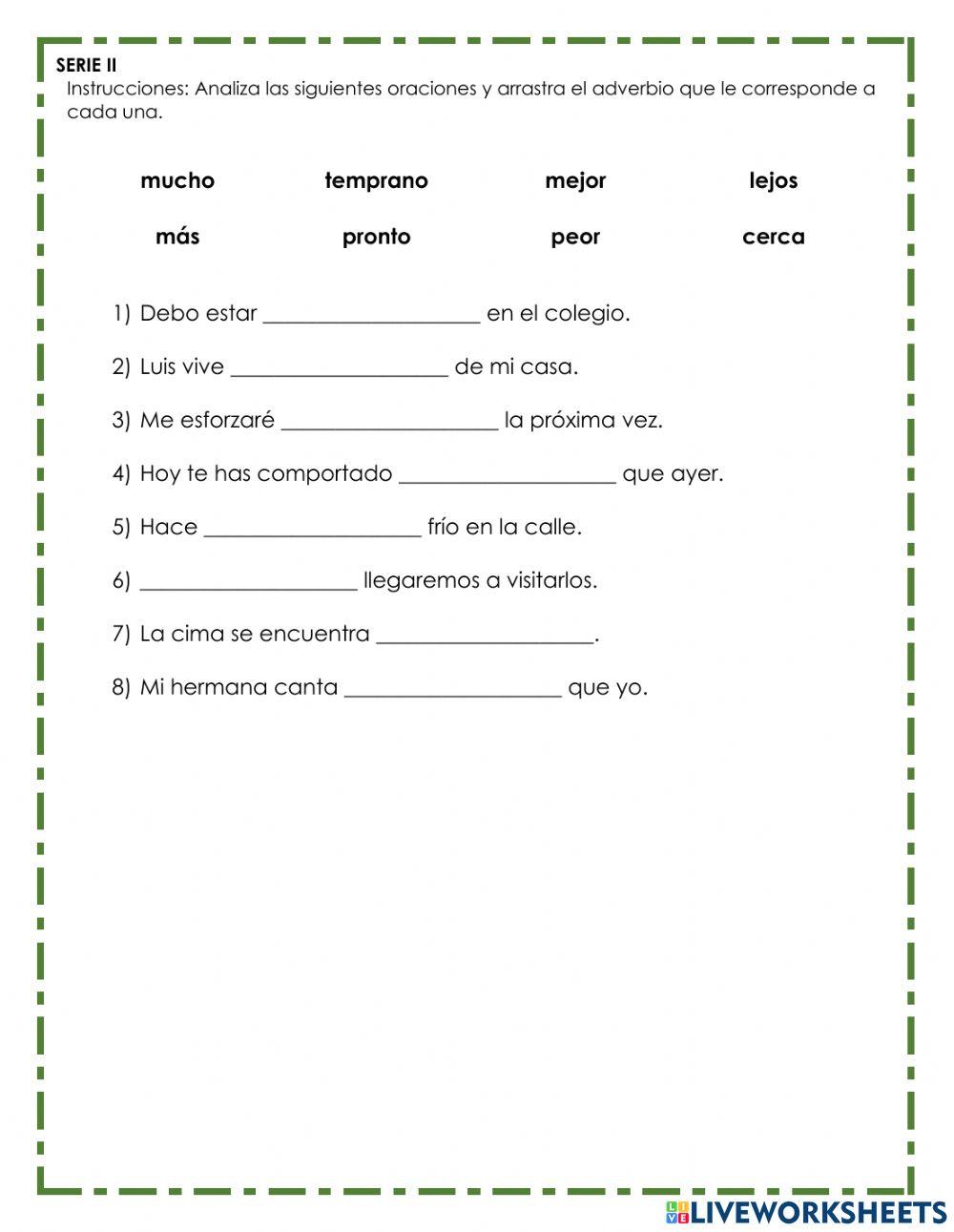 Evaluación - Comunicación y lenguaje - 2