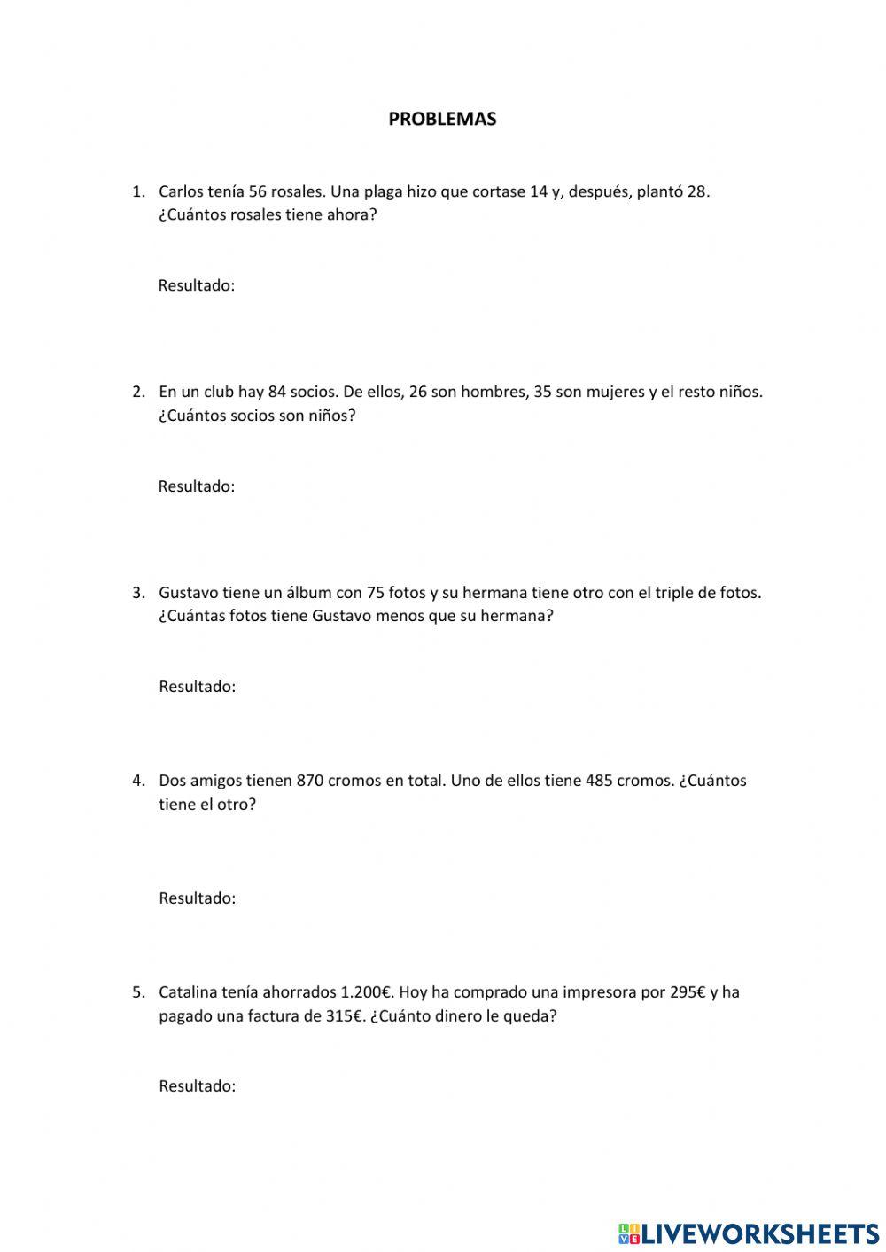 Problemas matemáticos