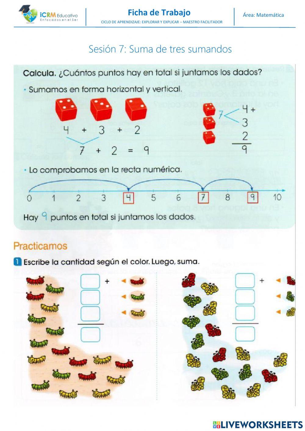 Sumas con tres cifras