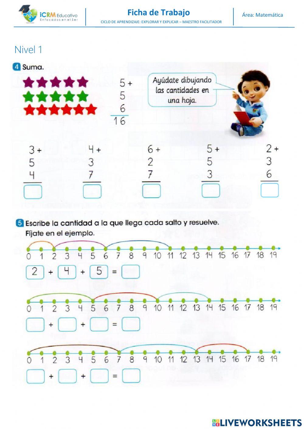 Sumas con tres cifras