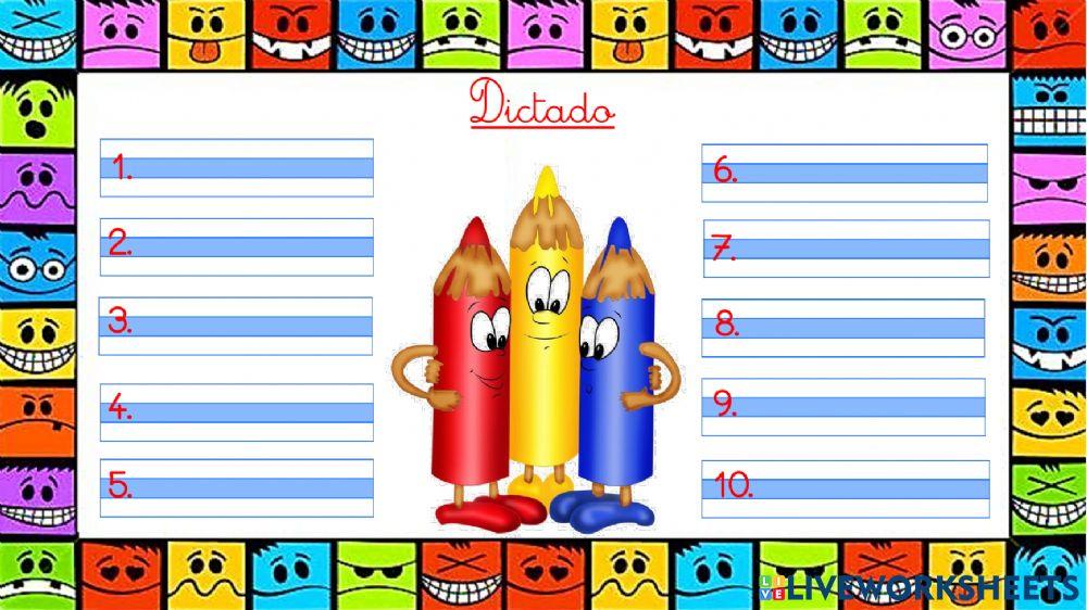 Dictado uso de la z - c