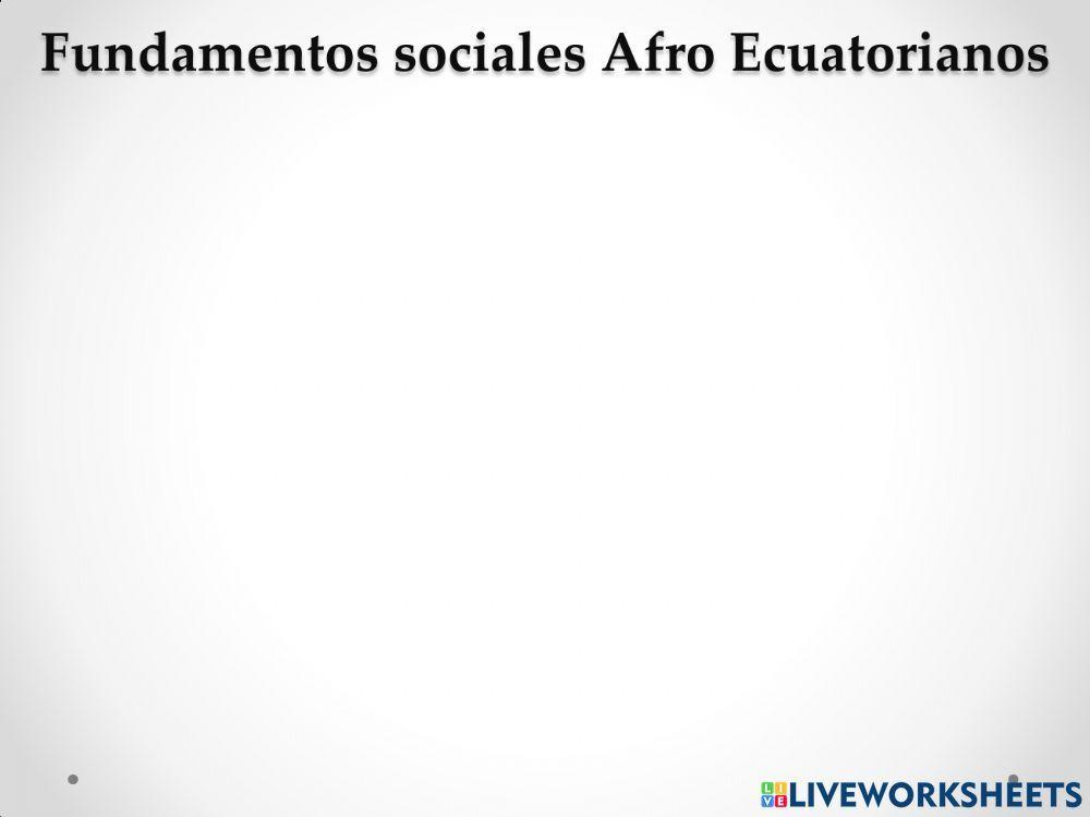 Afro ecuatorianos