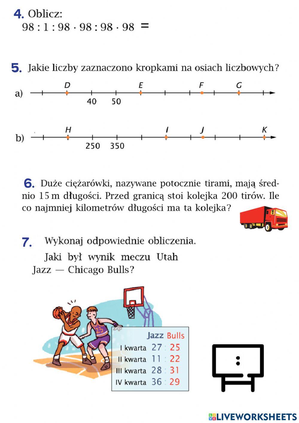 Test diagnostyczny dla 5 klasy