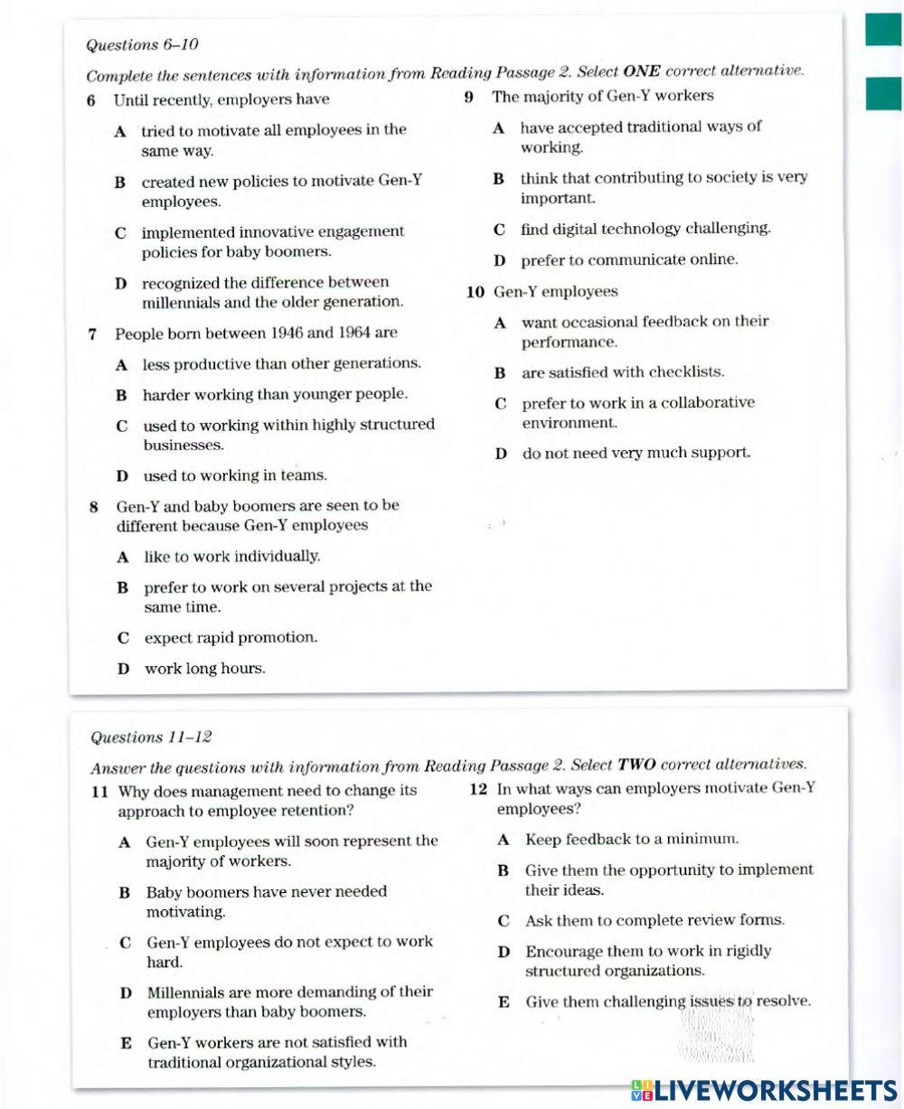 Reading Test - IELTS