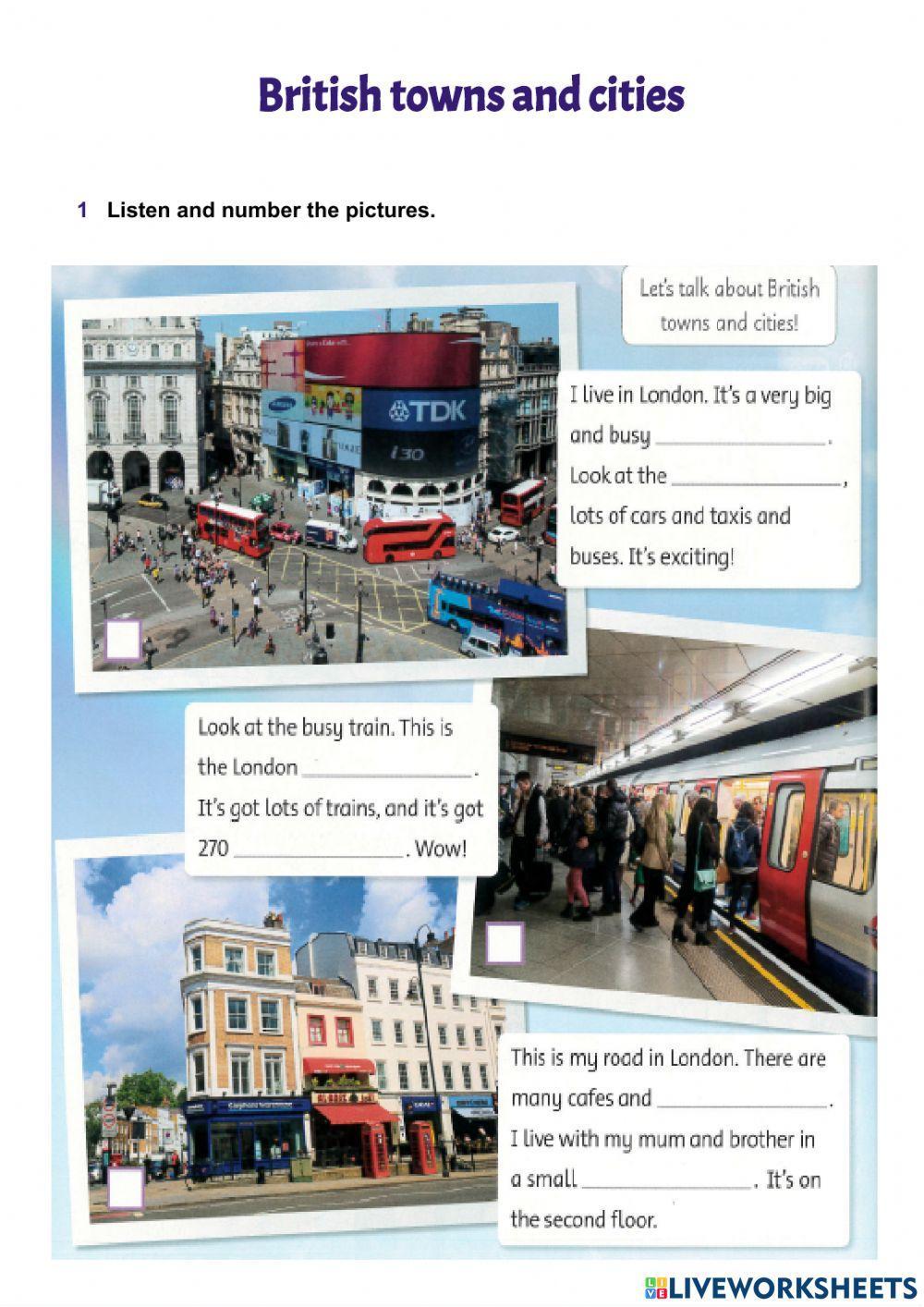 British towns and cities