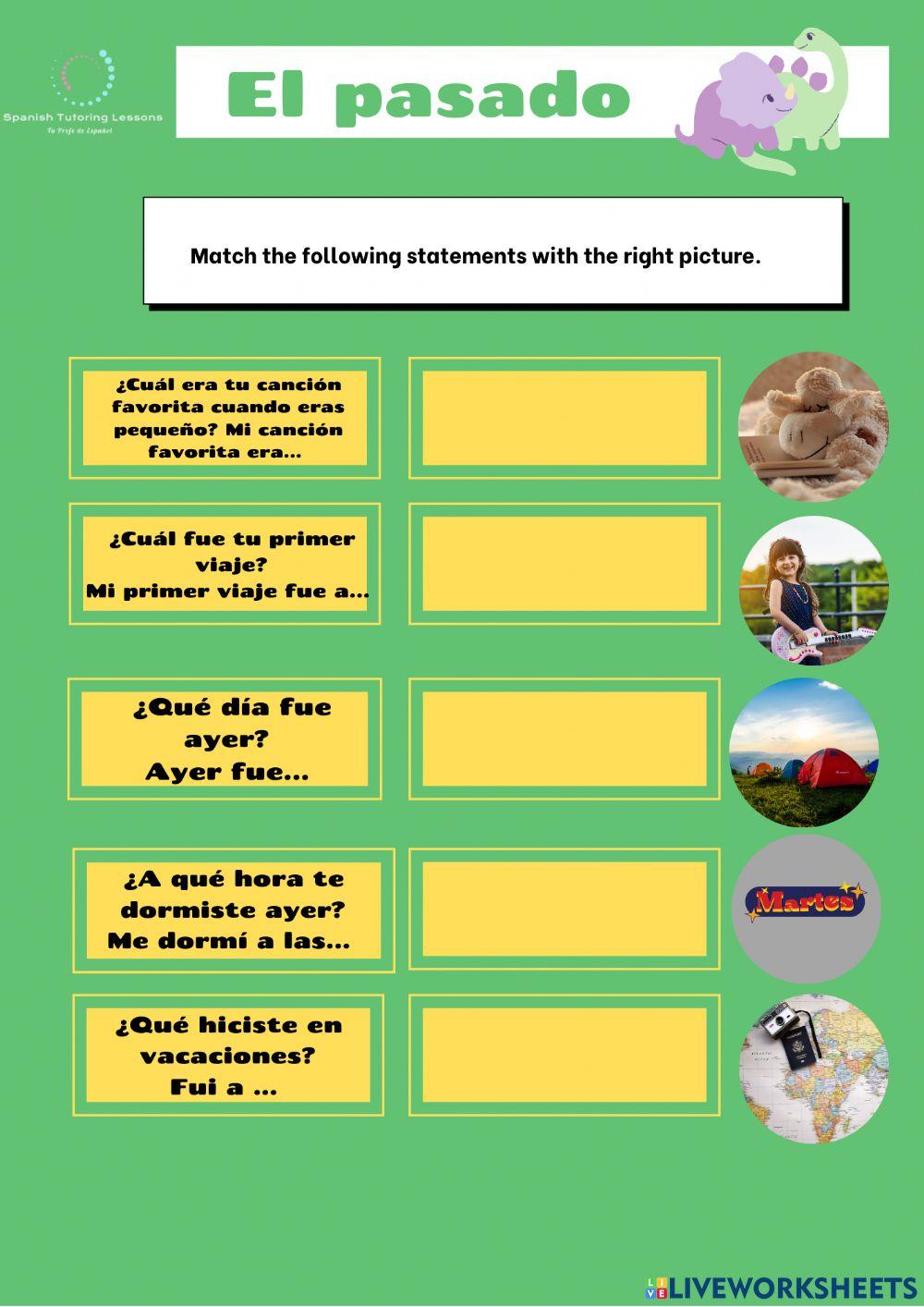 El pretérito indefinido