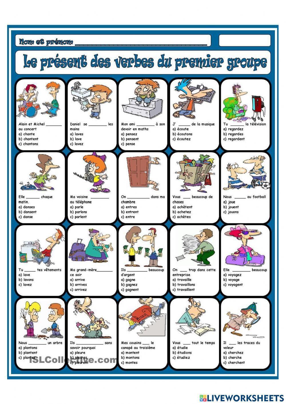 Présent DE L'INDICATIF ER