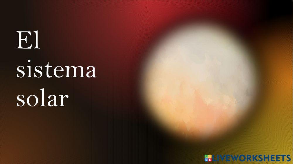 El sistema solar