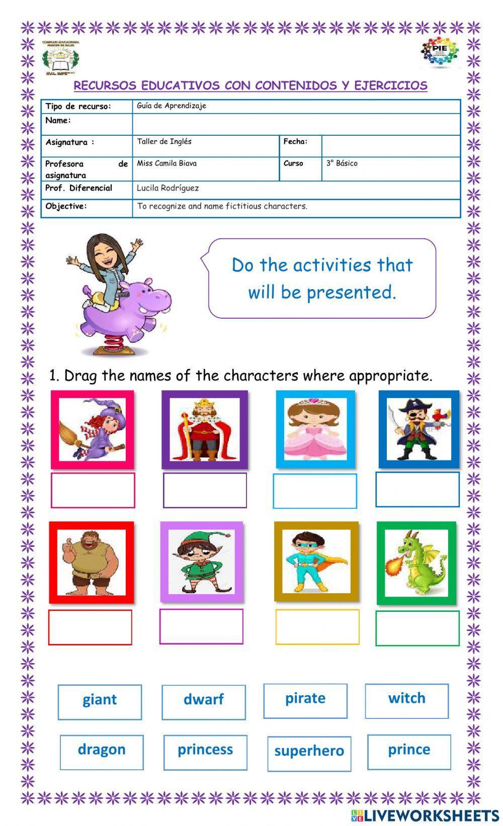 Story World: Characters