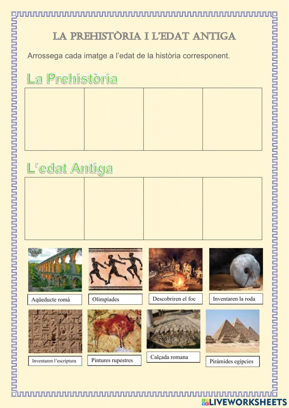 La prehistòria i l'edat antiga