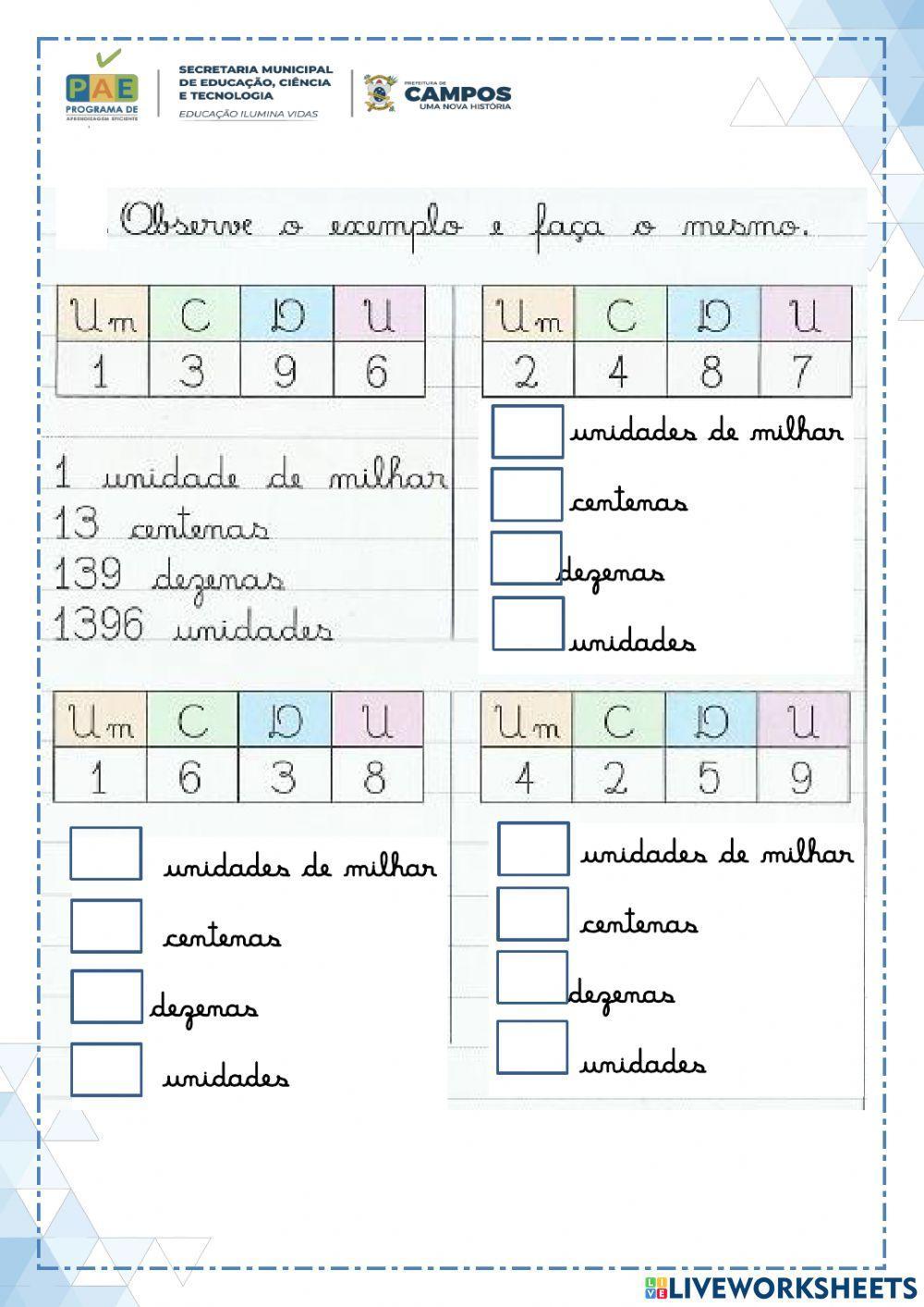 Ordens e classes Ordens e classes