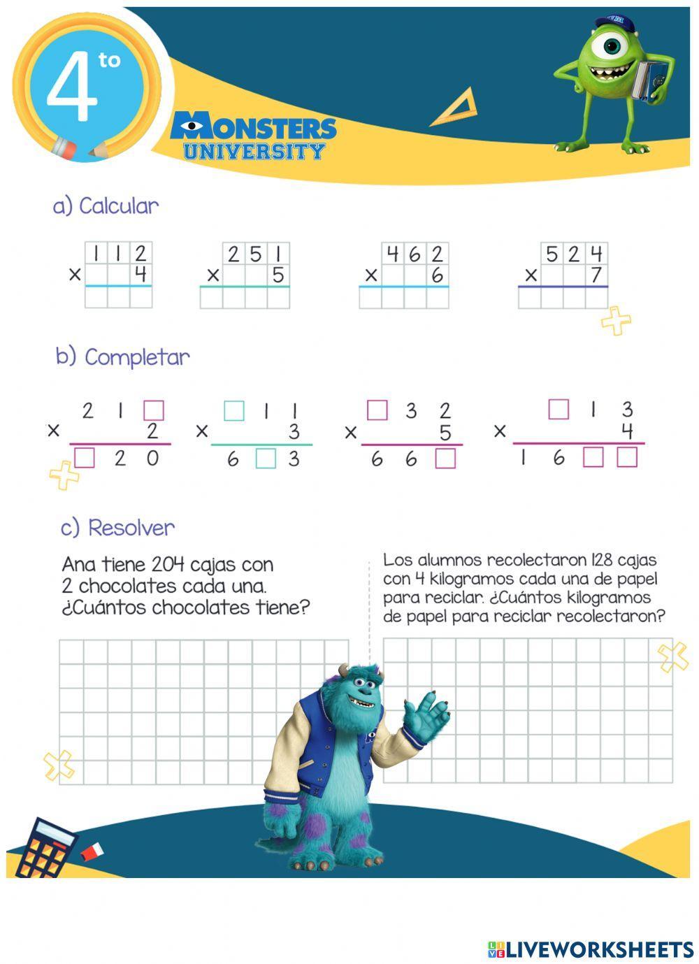 Multiplicación por una cifra