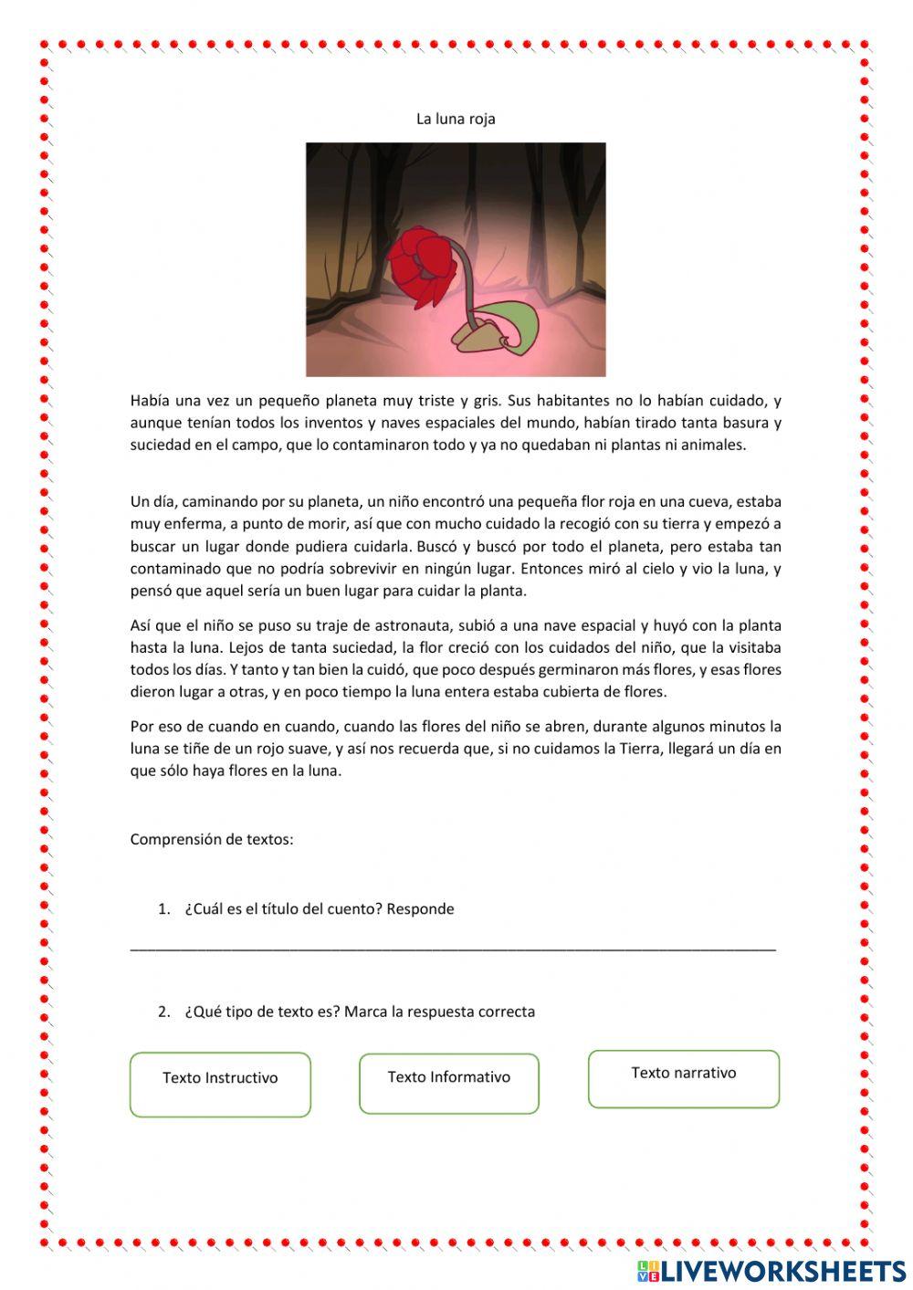 Cuento: La luna roja