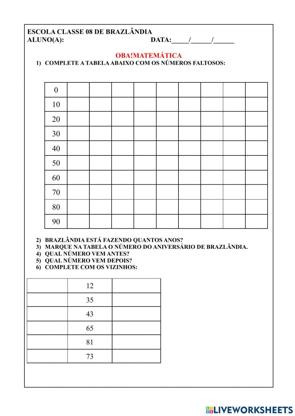 Sequência numérica