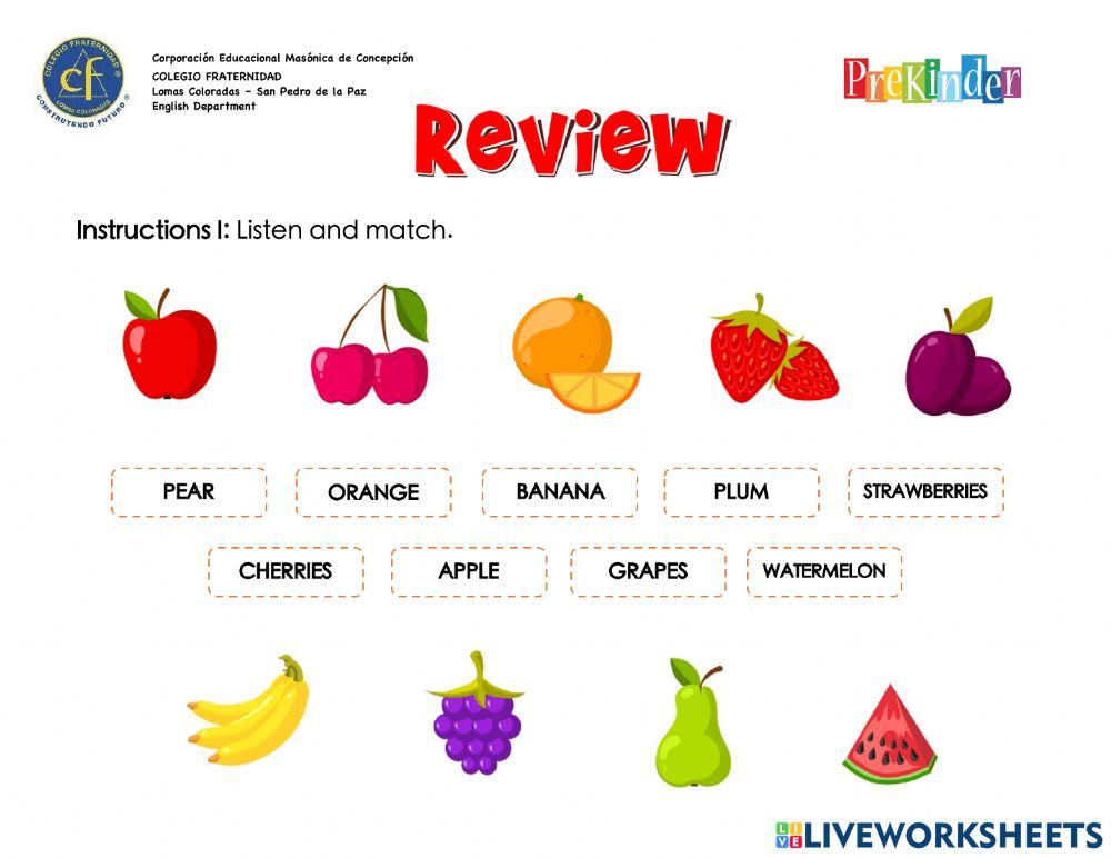 Colors and Fruit / Cores e Frutas Bilingual Portuguese-English Cards &  Games - My Home Your Home Our Home
