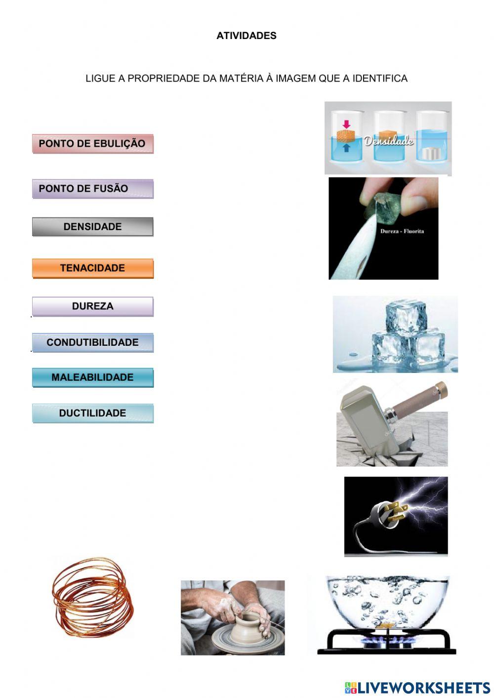 Propriedades da matéria