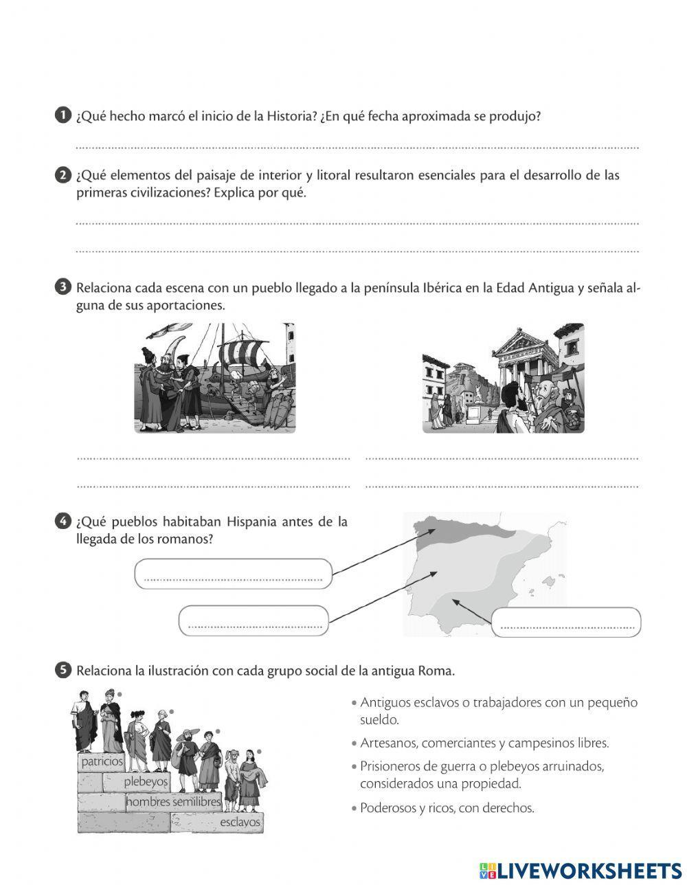 Evaluación Unidad  6 Sociales Cuarto