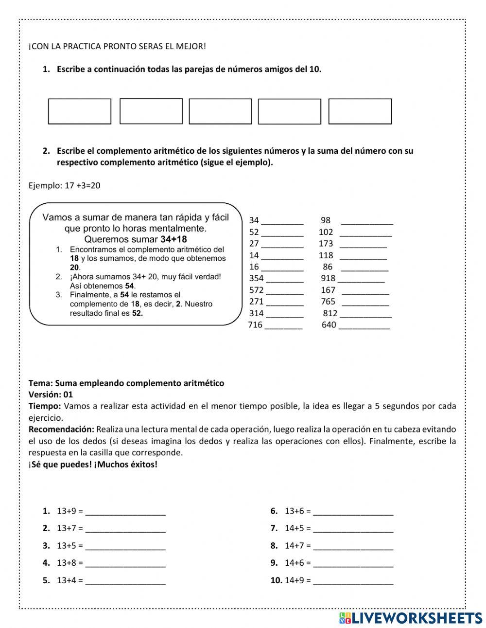Complemento aritmético